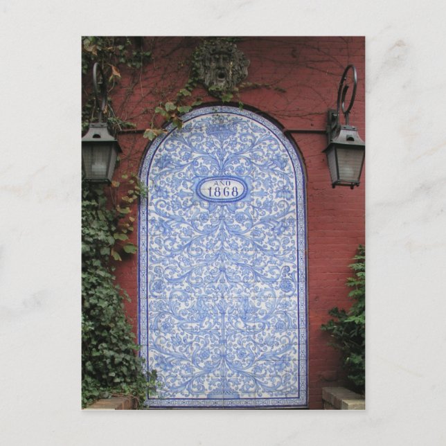 Carte Postale porte de rue plus sombre (Devant)