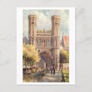 Carte Postale Porte de St. Augustine, Canterbury, vintage