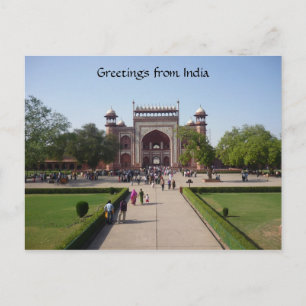 Carte Postale porte du taj mahal
