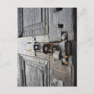 Carte Postale Porte en bois