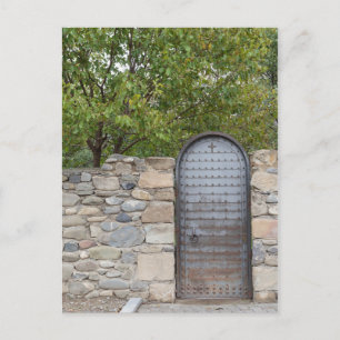 Carte Postale Porte Et Mur En Métal
