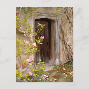 Carte Postale Porte fée secrète vers la terre magique / Flower K