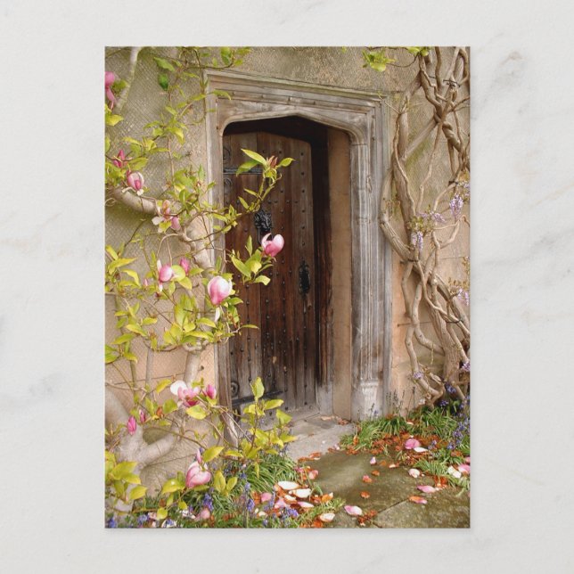 Carte Postale Porte fée secrète vers la terre magique / Flower K (Devant)