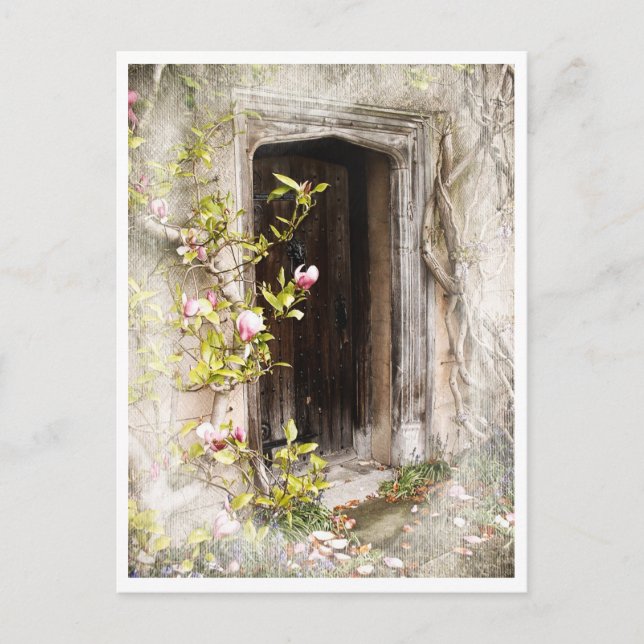Carte Postale Porte fée secrète vers la terre magique / Flower K (Devant)