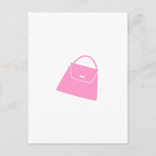 Carte Postale Porte-monnaie rose