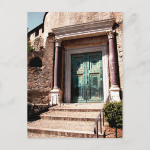 Carte Postale Porte verte