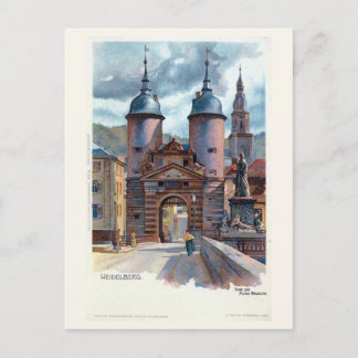 Carte Postale Porte vintage du Litho Heidelberg
