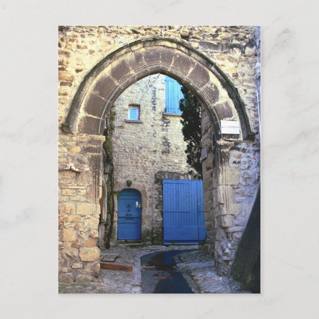 Carte Postale Portes bleues (Devant)