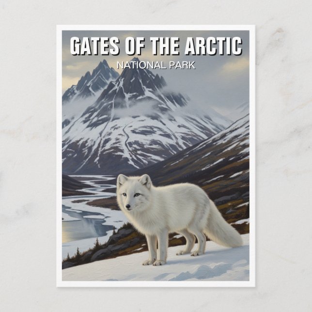 Carte Postale Portes de l'Alaska du parc national de l'Arctique (Devant)