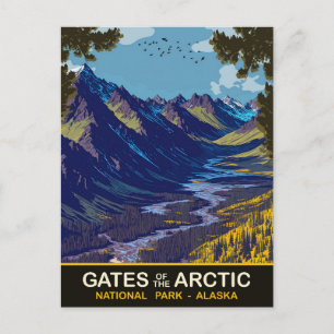 Carte Postale Portes de l'Arctique, Alaska, Voyage