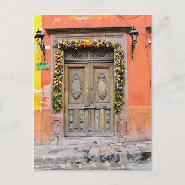 Carte Postale Portes de San Miguel De Allende Mexique Historique (Devant)