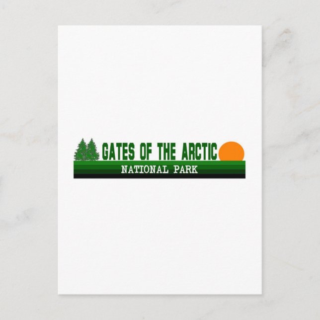 Carte Postale Portes du parc national de l'Arctique (Devant)