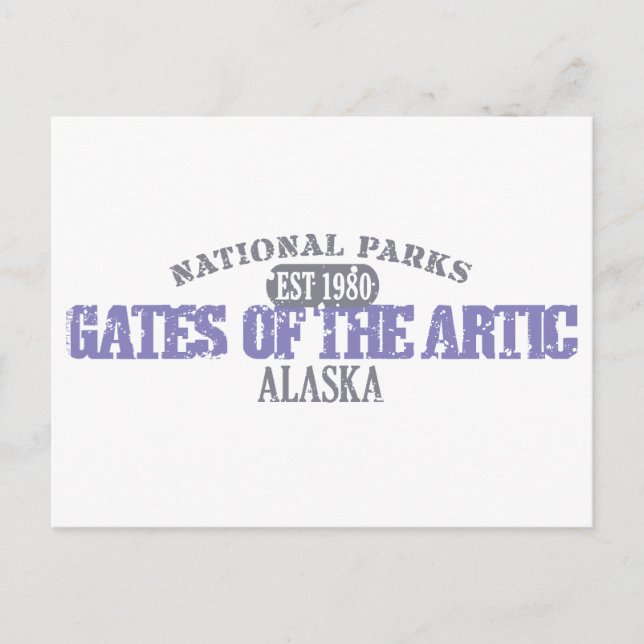 Carte Postale Portes Du Parc National De L'Artique (Devant)