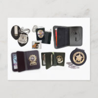 Portes et sacs à main en cuir de la police