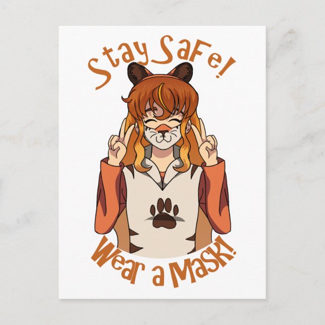 Carte Postale Portez un Masque ! (Devant)