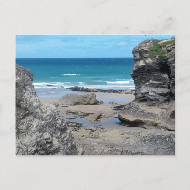 Carte Postale Porth Beach Newquay Cornwall Photographie (Devant)