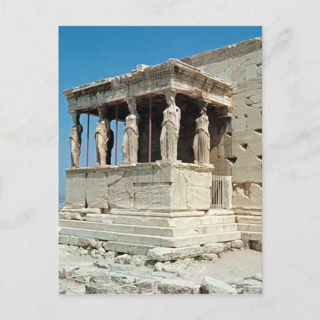 Carte Postale Portique des Caryatides, Erechtheion, c.421-405 av (Devant)