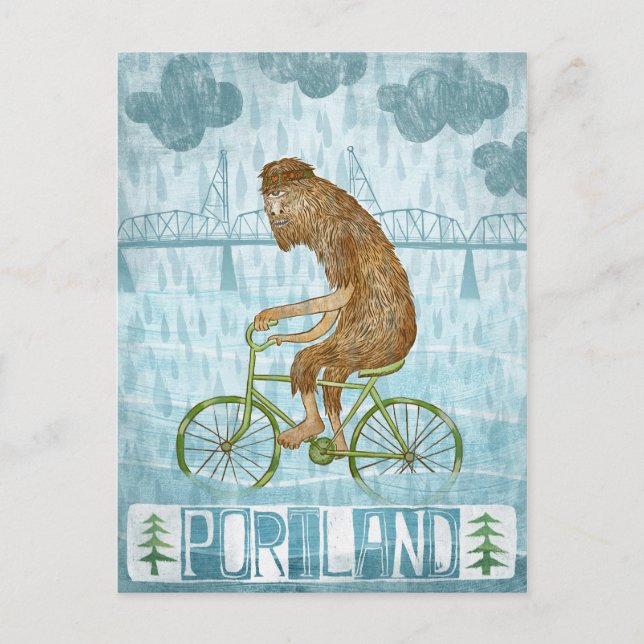 Carte Postale Portland Bigfoot (Devant)