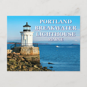 Carte Postale Portland Breakwater Lighthouse, Maine Postcard