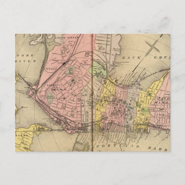 Carte Postale Portland & environs, Me (Devant)