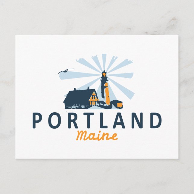 Carte Postale Portland Maine. (Devant)