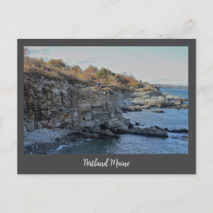 Carte postale Portland Maine Cliffs