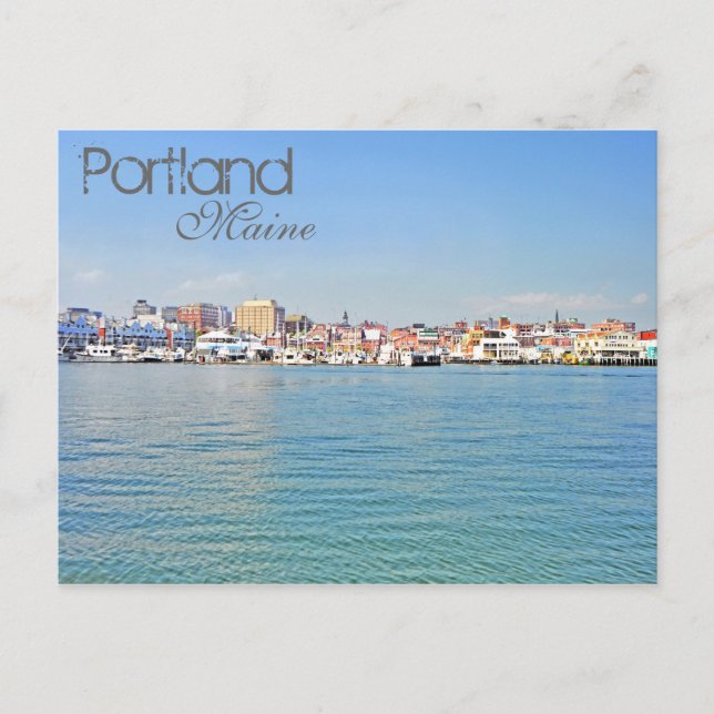 Carte Postale Portland, Maine, États-Unis (Devant)