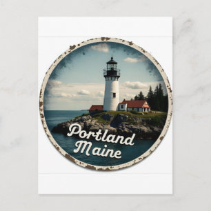 Carte Postale Portland, Maine   Phare