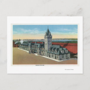 Carte Postale Portland, MaineVue extérieure de la gare Union