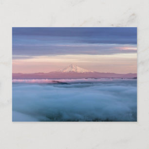 Carte Postale Portland Oregon Centre-ville Couvert de brouillard