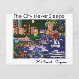 Carte Postale Portland Oregon @ Nuit