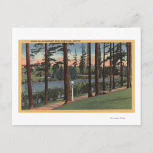 Carte Postale Portland, ORScene dans Laurelhurst Park