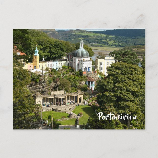 Carte Postale Portmeirion North Wales Tourist Village Scène (Devant)