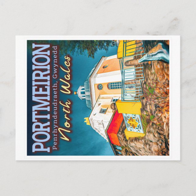 CARTE POSTALE PORTMEIRION - PENRHYNDEUDRAETH GWYNEDD NORTH WALES (Devant)