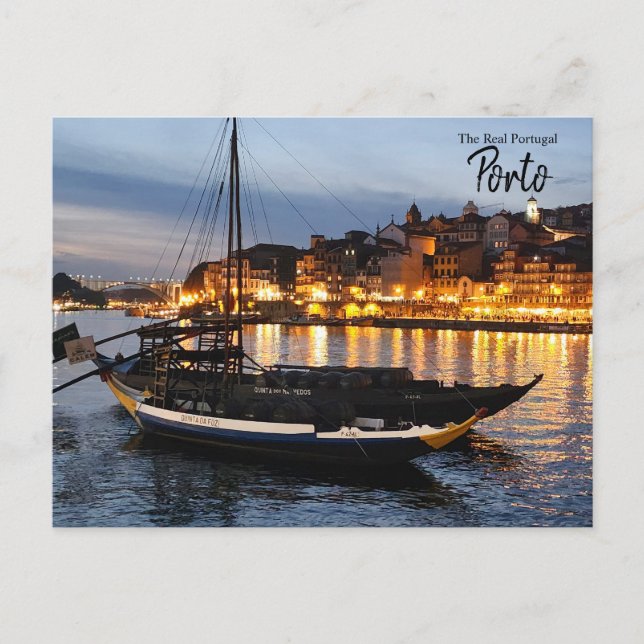 Carte Postale Porto la nuit (Devant)