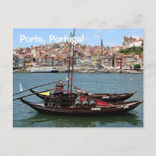 Carte Postale Porto Portugal : Bateau à coque