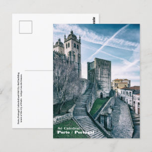 Carte Postale Porto, Portugal. Cathédrale et Ancien Hôtel de Vil