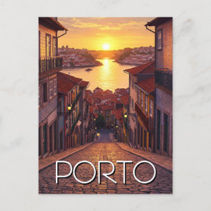 Carte Postale Porto Portugal Voyage Sunset