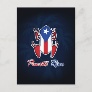 Carte postale Porto Rico Coqui Frog