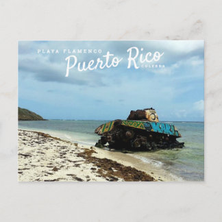 Carte Postale Porto Rico, Culebra, flamenco de Playa