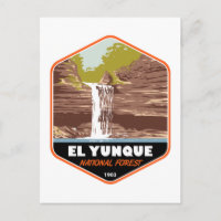 Porto Rico forestière nationale d'El Yunque Vintag