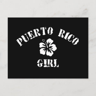 Carte Postale Porto Rico Rose Girl