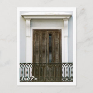 Carte Postale Porto Rico, ventanas Viejo San Juan