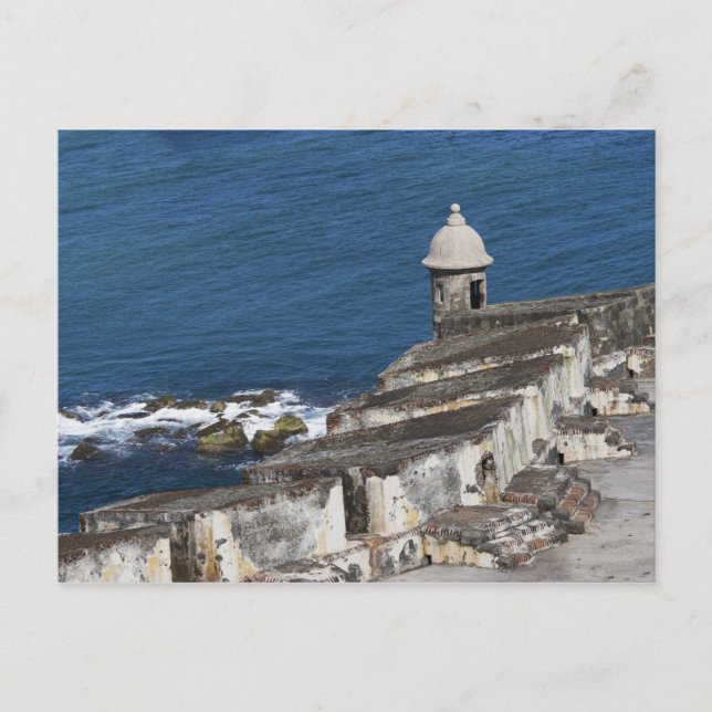 Carte Postale Porto Rico, Vieux San Juan, section d'El Morro (Devant)