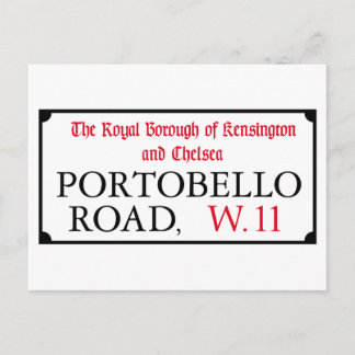 Carte Postale Portobello Road, London Street Sign
