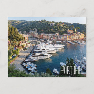 Carte Postale Portofino Italie beaux yachts dans le port