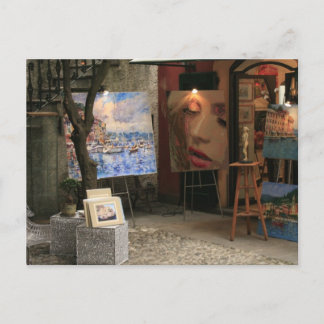 Carte Postale Portofino Italie devant le magasin