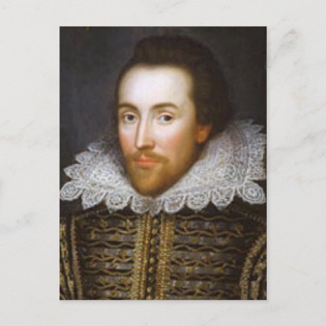 Carte Postale Portrait à vie de Shakespeare (Devant)