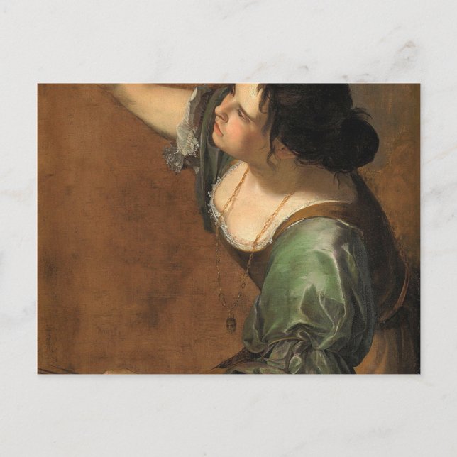 Carte Postale Portrait Allégorie Peinture Artemisia Gentilesc (Devant)