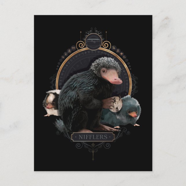 Carte Postale Portrait Art nouveau de NIFFLER™s (Devant)